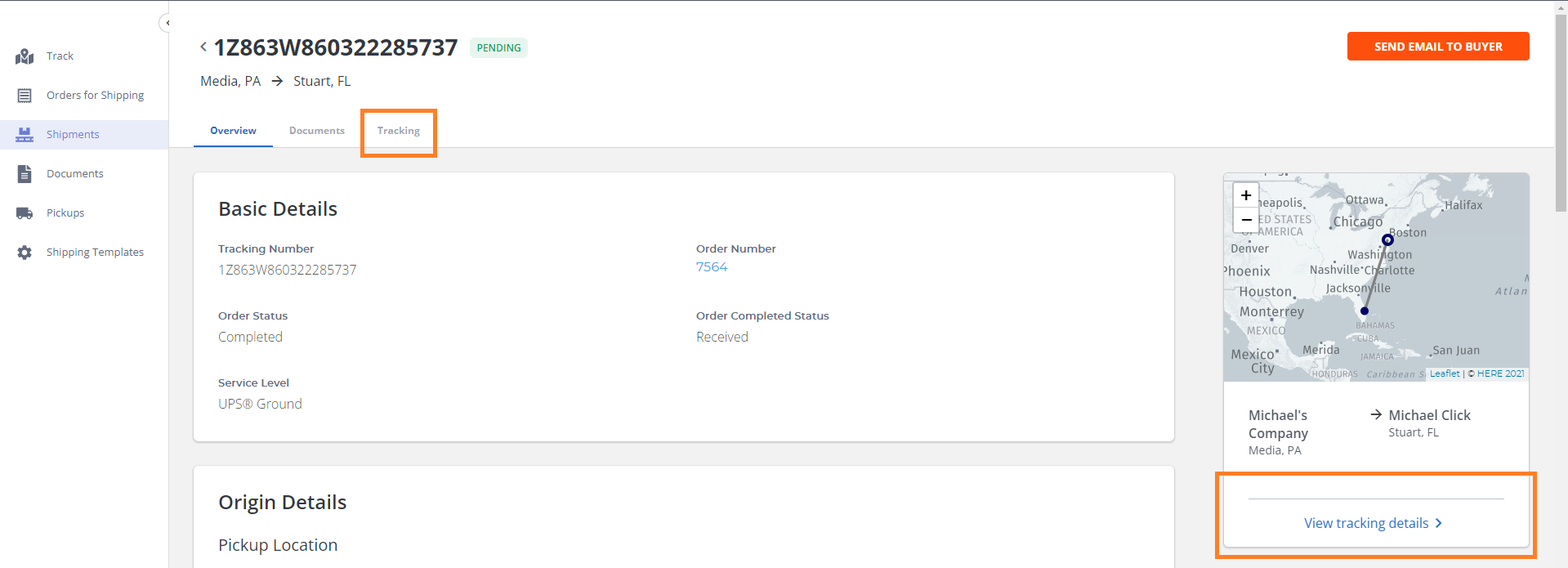 Tracking Parcel Shipments